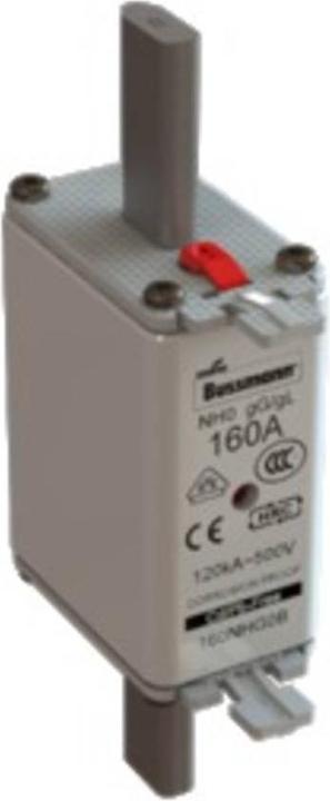Actual product image Bussmann NH FUSE 160A 500V GG/GL SIZE 0 (160 A)