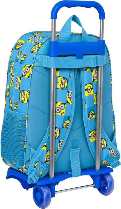 Actual product image Minions Schulrucksack mit Rädern Minionstatic Blau (33 x 42 x 14 cm)