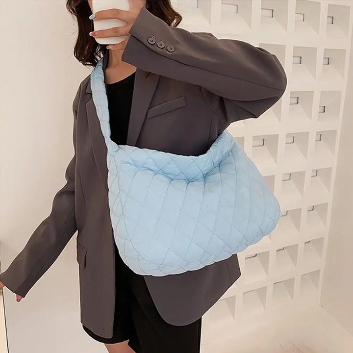 Immagine prodotto Only-Bags.Store Borsa trapuntata di grande capacità Inverno Caldo Leggero Piumino Cotone Imbottito Plaid