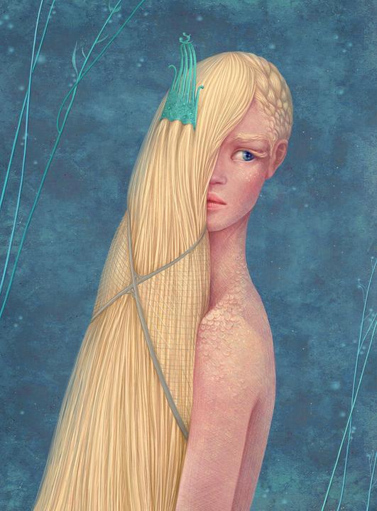 Actual product image Zauberhafte Meerjungfrauen (German, Jacob Grimm, Fairy tales from all over the world, Loireag na Mara, 2023)