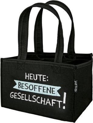Produktbild Gilde Filz Flaschentas. "Besoffene Gesellschaft