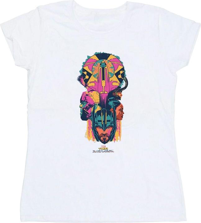 Actual product image Womens/Ladies Thor Ragnarok Character Totem Cotton T-Shirt (XXL)