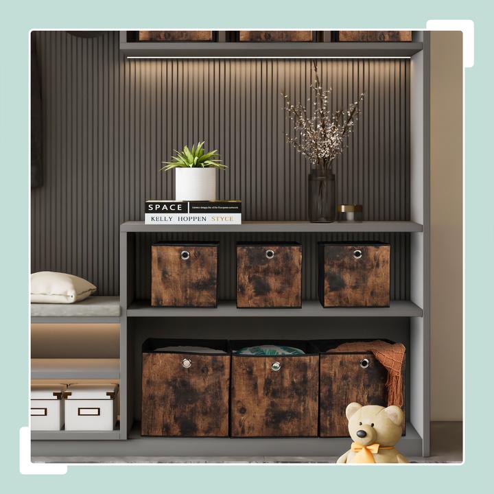 Produktbild Relaxdays 6x Aufbewahrungsbox (26 cm, 6x)