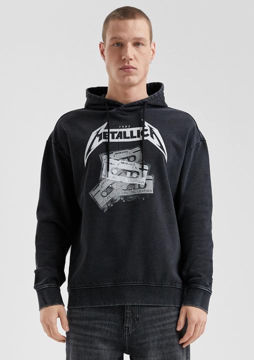 Produktbild S.Oliver Sweatshirt Metallica® Band-Hoodie mit Wascheffekt (M)