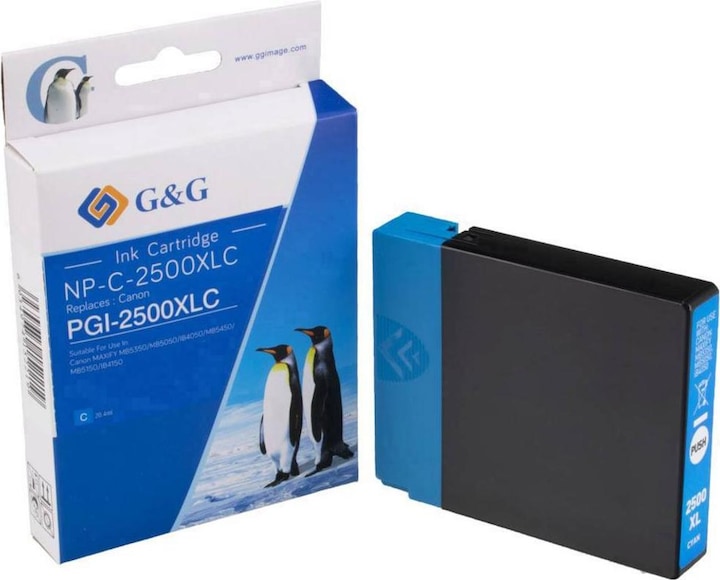 Ink cartridge replaces PGI-2500XL C (C)