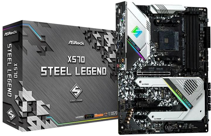 Produktbild AsRock X570 Steel Legend (AM4, AMD X570, ATX)