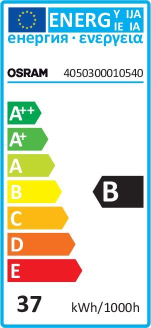 Energie-Label Osram Natura (G13, 1300 lm, 10 x)