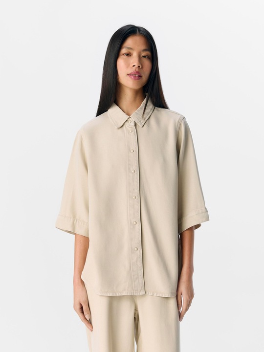 Image du produit Object Kurzärmeliges Jeanshemd (S)