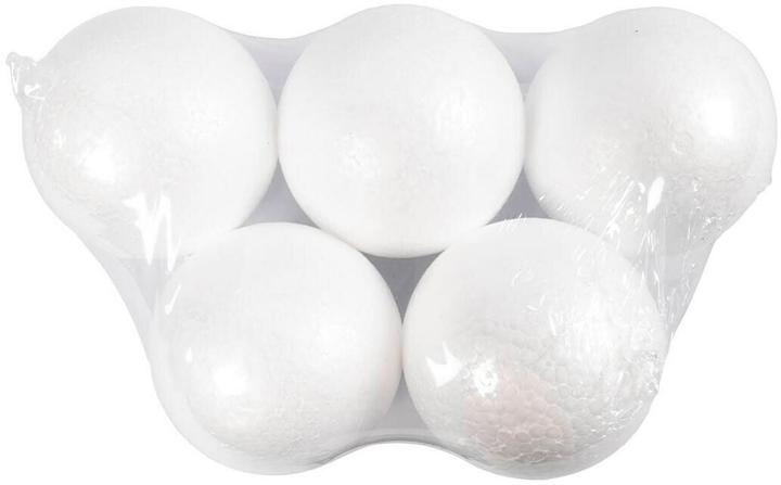 Produktbild Creativ Company Styropor-Kugeln 12 cm, Weiss, 5 Stück, Anzahl Stück