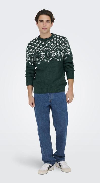 Produktbild Only & Sons ONSEZ REG 7 JAQ CREW KNIT Strickpullover (XXL)