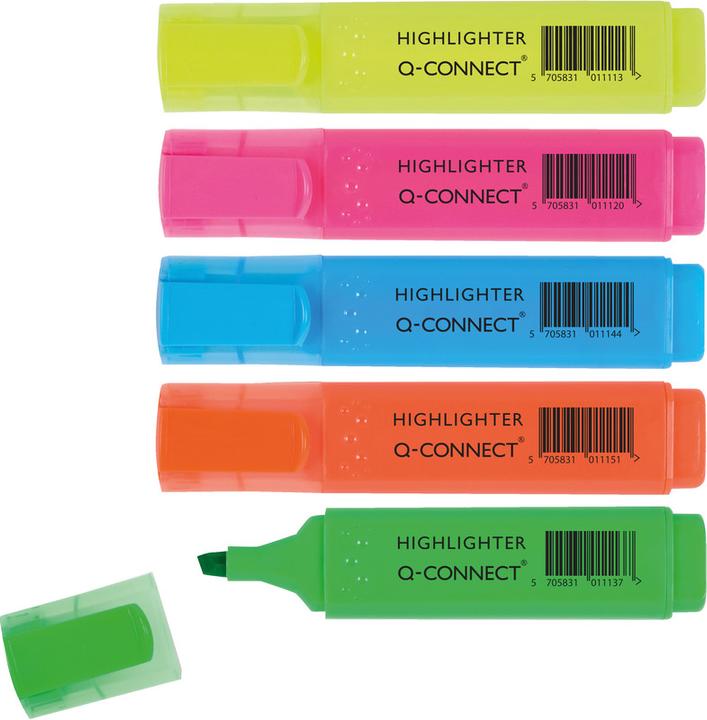 Actual product image Q-Connect Highlighter Economy (Multicoloured, 1 mm, 4 x)