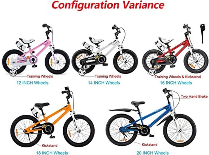 Produktbild Royal Baby Freestyle Kinderfahrrad mit Hand- und Rücktrittbremse, verstellbar, sicher und lernfreundlich (14")