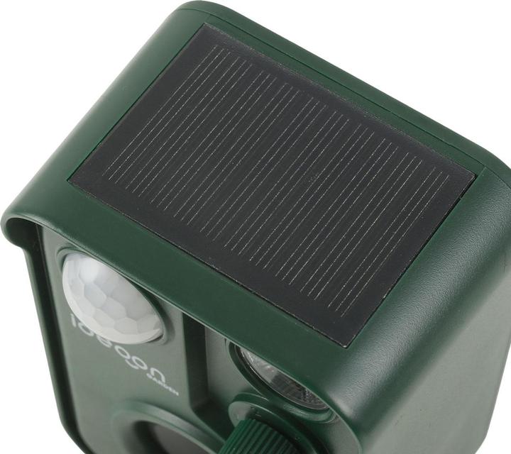 Produktbild Ideoon 4er-Set Ultraschall Tiervertreiber mit PIR-Sensor & LED Blitzlicht - 13,5-45,5 Hz, Zuverlässiger Sol