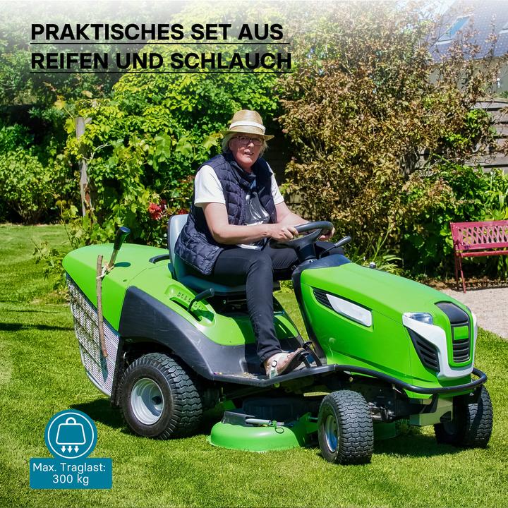 Immagine prodotto Wiltec Pneumatico per tosaerba 16x5.00-8 con battistrada a blocchi per tosaerba a scoppio e carrelli a mano (Tosaerba)