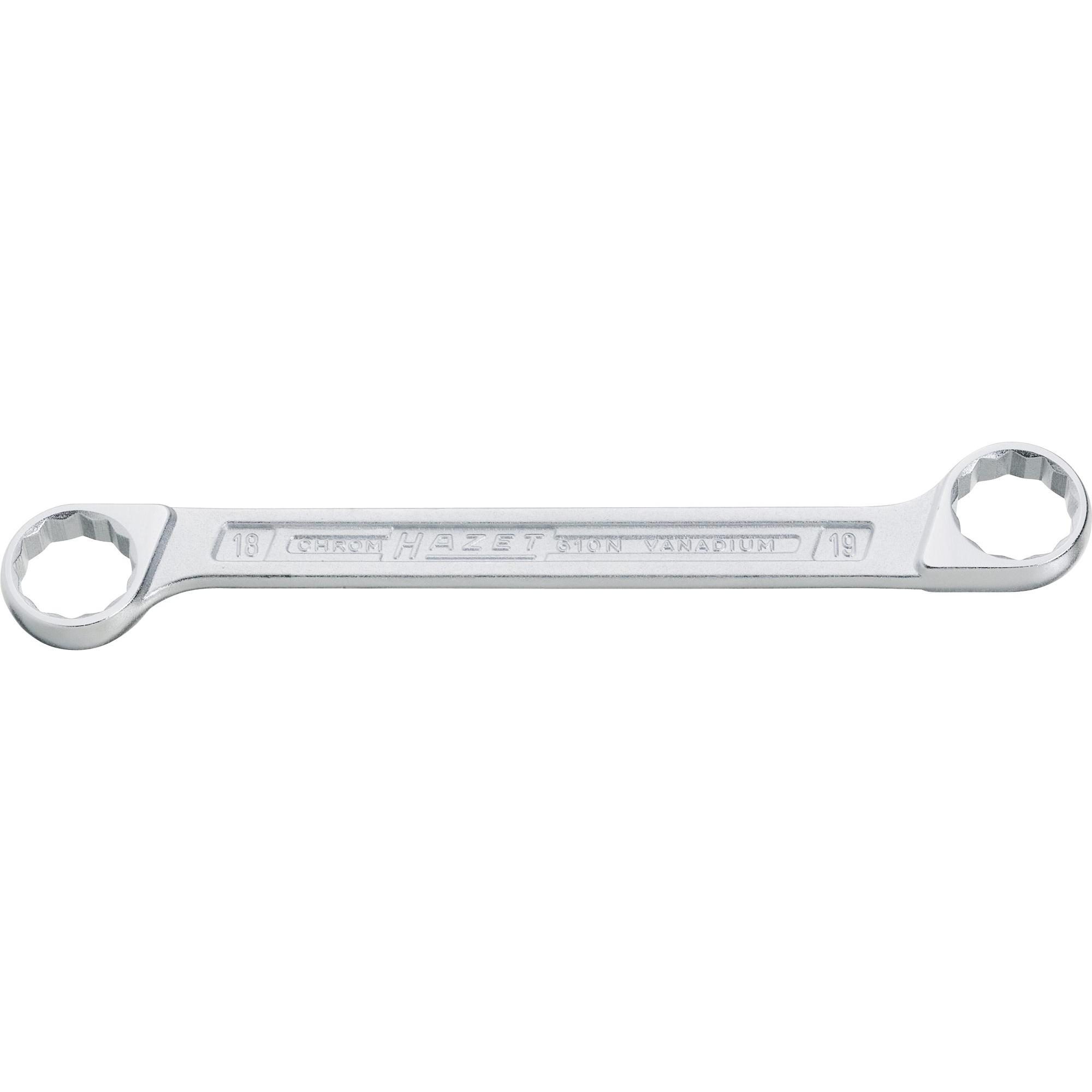 HAZET, Schraubenschlüssel, Doppel-Ringschlüssel 610N-24X26 ∙ Aussen Doppel-Sechskant-Tractionsprofil ∙ 24 x 26 mm (14 mm...