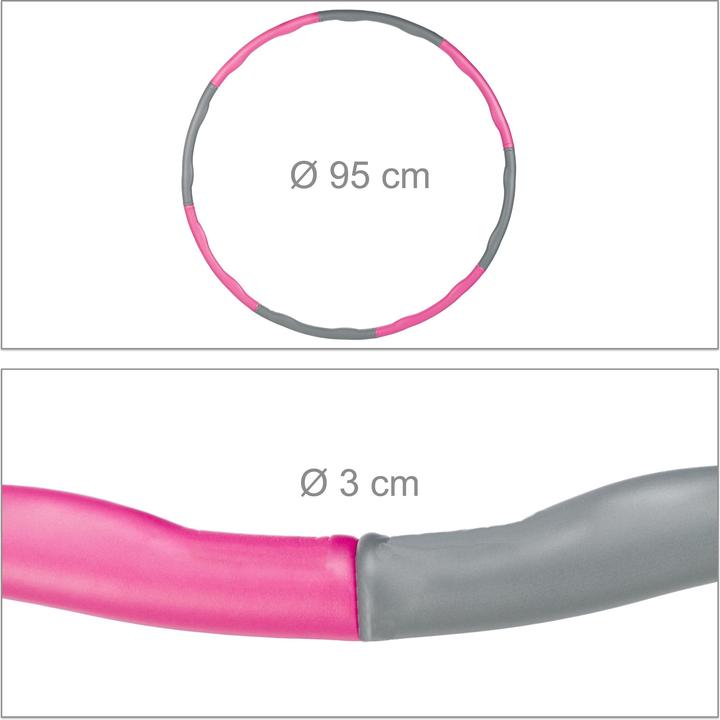 Produktbild Relaxdays Hula-Hoop-Reifen (88 cm, 900 g)