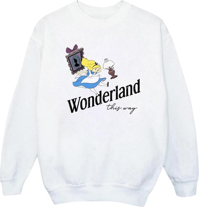 Actual product image Disney Boys Alice In Wonderland This Way Sweatshirt (152, 158)