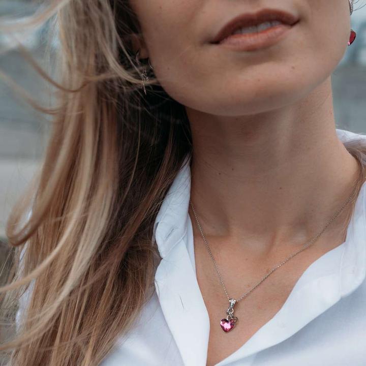 Immagine prodotto Bijouteria Pendente catena (Argento 925, Cristallo premium, 47 cm)