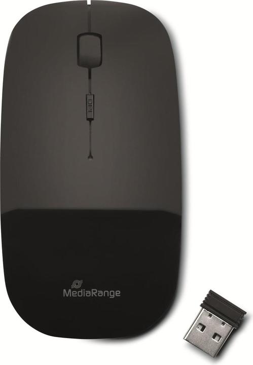 Actual product image MediaRange OPTISCHE MAUS KABELLOS MROS215 silent Klick schwarz (Wireless)
