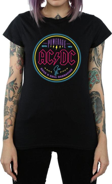 Produktbild AC/DC Circle Neon TShirt aus Baumwolle (S)