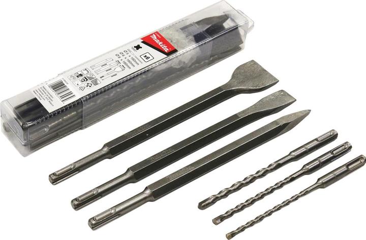 Actual product image Makita SDS+ drill/chisel set 6pcs. (5,0, 6,0, 20.0 mm, 8,0, 40.0 mm)
