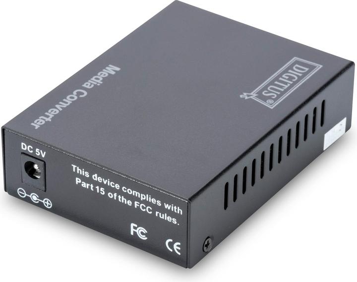 Digitus Fast Ethernet Media Converter SC 10/100Base-TX to 100Base-FX converts wire-based to fiber-...