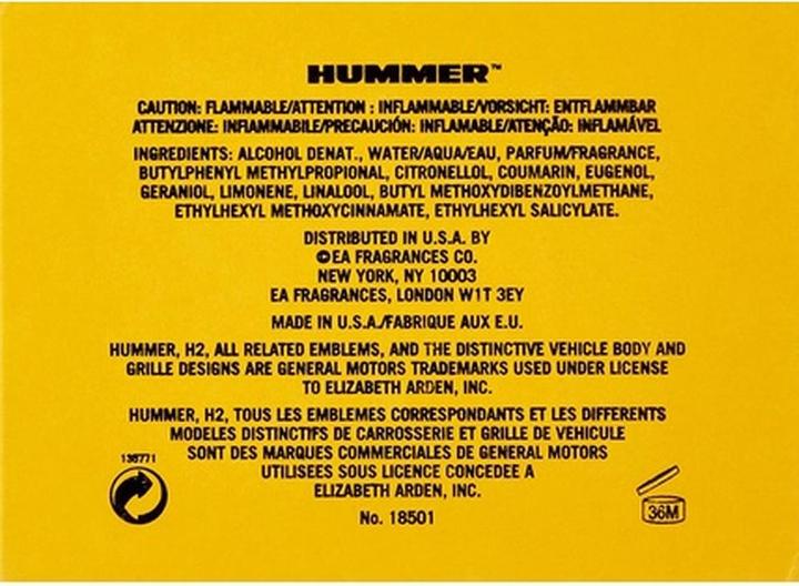Immagine prodotto Hummer Profumo (Eau de toilette, 125 ml)