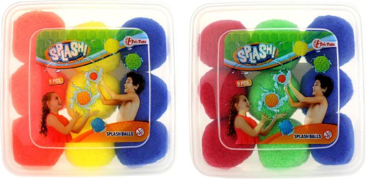 Actual product image Toi-Toys Reusable water balloons Splash - 9 piece water ball set in storage box - Ø 7 c (9 x)