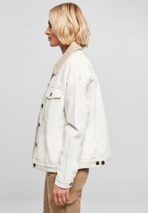 Produktbild Urban Classics Ladies Oversized Sherpa Denim Jacket - 19395 (XL)