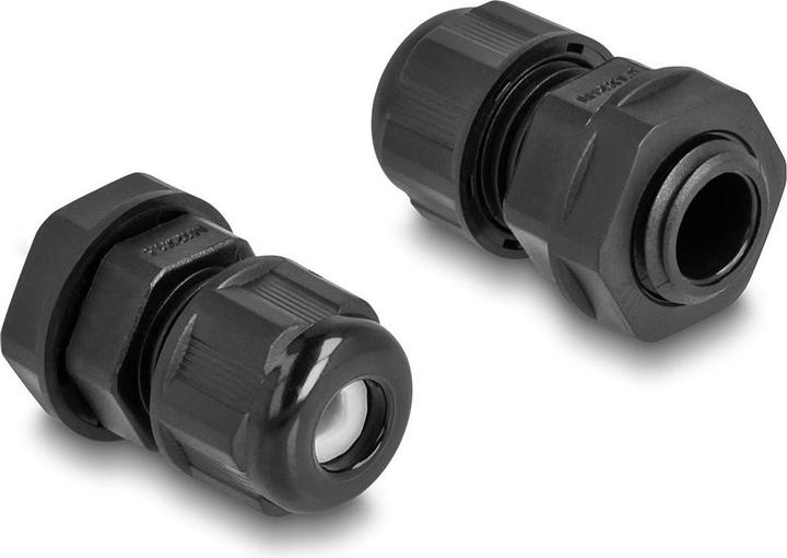 Image du produit Delock Presse-étoupe M12, noir 2 pièces