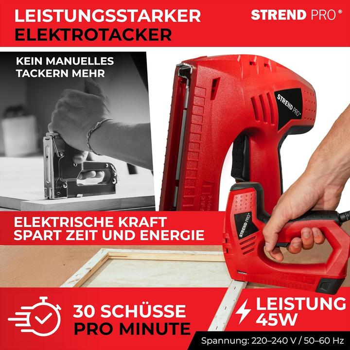 Image du produit Strend pro Elektrotacker mit Zubehör (Agrafeuse)