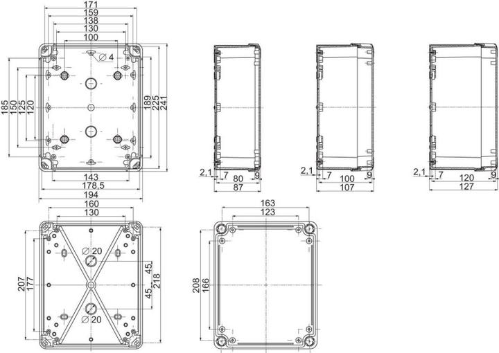 Actual product image Schneider NSYTBP98 PC case IK08 (Housing)