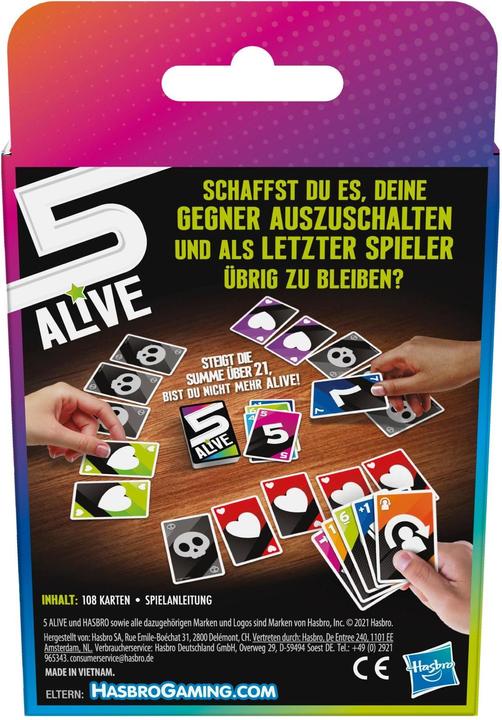 Productafbeelding Hasbro Gaming Vijf Levend Kaartspel (Duits)