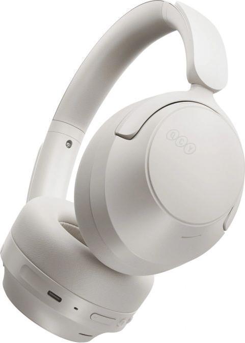 Produktbild QCY H3S Kabelloser On-Ear-Kopfhörer mit LDAC und ANC-Geräuschunterdrückung – Weiss (ANC, Kabelgebunden, Kabellos)
