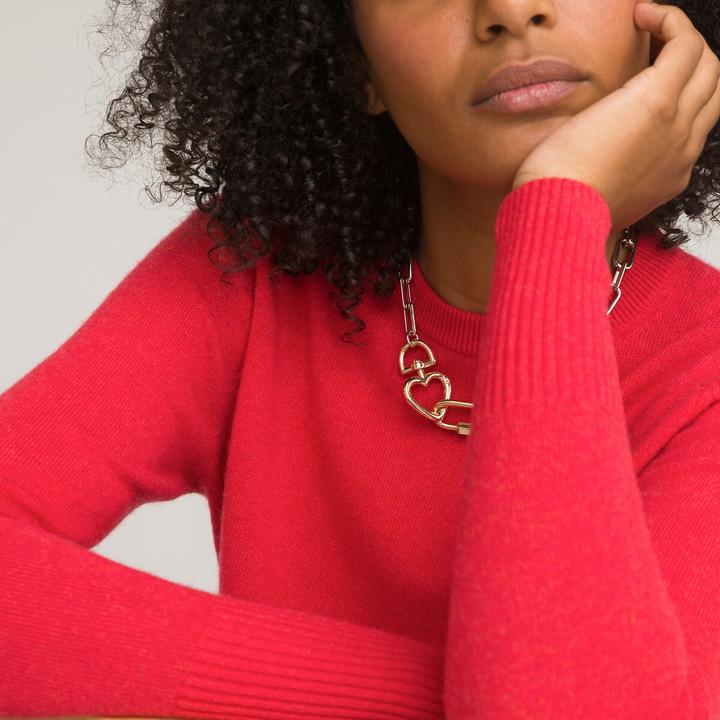 Produktbild La Redoute Collections Pullover runder Ausschnitt Feinstrick in Kaschmir (XL)