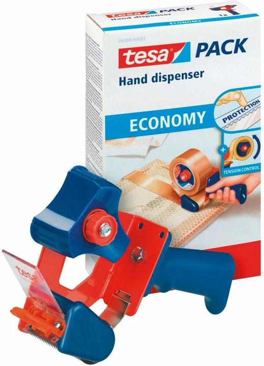 Produktbild tesa tesapack 6300 ECONOMY Handabroller - Für Klebebänder mit bis zu 50 cm Breite