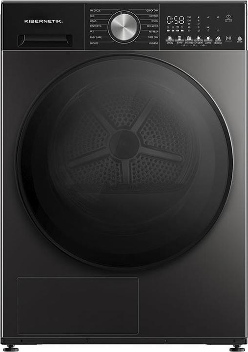 Kibernetik PLTR507 PrimeLine Wärmepumpentrockner 9kg B Klasse Titan (9 kg, A destra)
