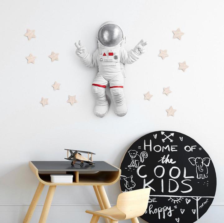 Immagine prodotto Wallxpert Decorazione da parete astronauta 35 x 48 cm, argento/bianco (35 x 48 cm)