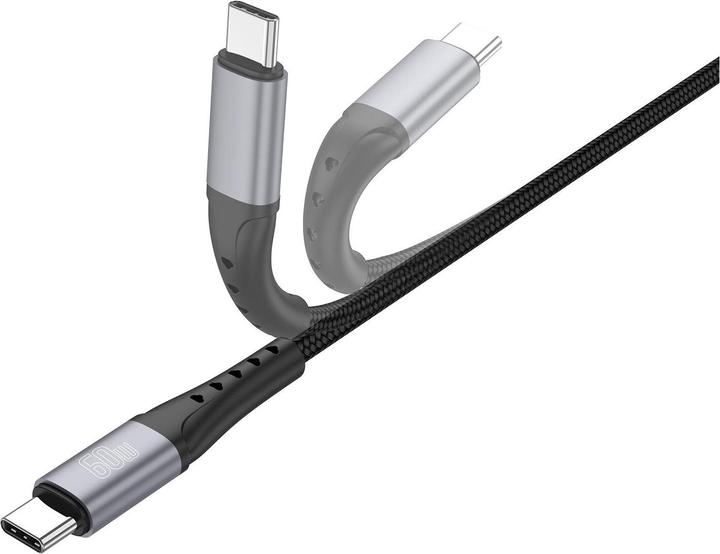 Actual product image 4smarts USB 2.0-Kabel Data and charging cable USB C (1.50 m, USB 2.0, 60 W)