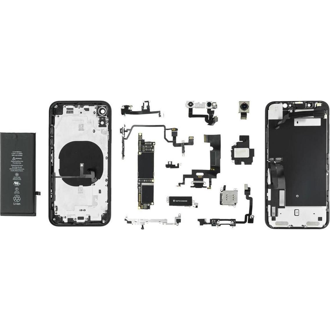 CoreParts iPhone XR Bottom Screw-Black (iPhone XR), Mobilgerät Ersatzteile, Schwarz