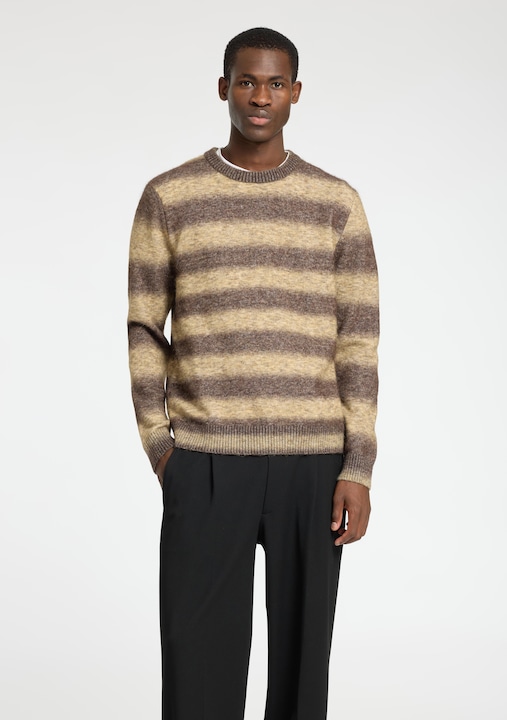 Produktbild Selected Homme Gestreifter Ombré Pullover mit Rundhalsausschnitt (XL)