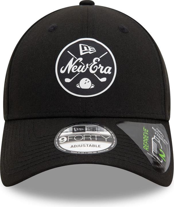 Actual product image New Era 9Forty Strapback Cap - Repreve Mono Schwarz