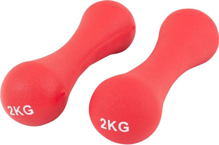 Actual product image Gorilla Sports Dumbbell set with stand (2 x 1 kg, 2 x 2 kg, 2 x 3 kg)