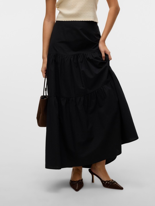 Actual product image Vero Moda VMTILDA Hohe Taille Langer Rock A-Linien Rock (L)
