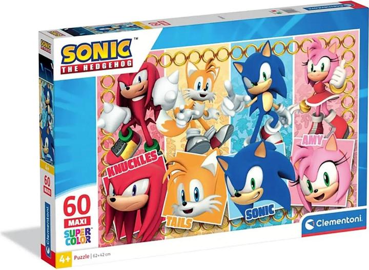 Image du produit Clementoni Maxi Pzl 60 pcs - Sonic (60 pièces)