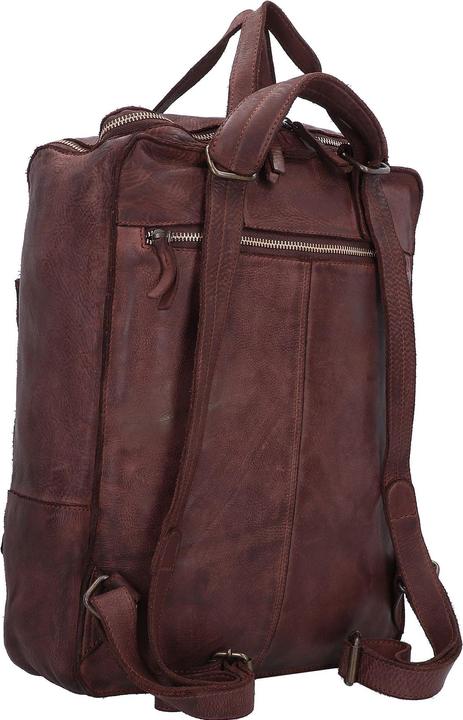 Actual product image Harolds Submarine backpack leather 37 cm laptop compartment
