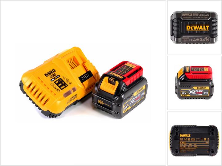 DeWalt DCB 118 T1 XR FLEXVOLT Starterset + 1x oplaadbare batterij 6.0 Ah (18 V)