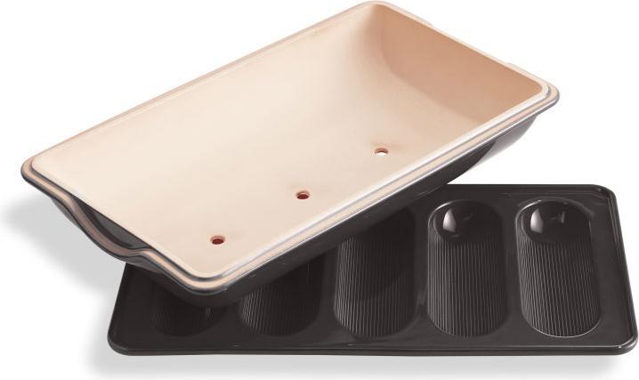 Image du produit Emile Henry EH795519 Mini-Baguettes Baker, céramique, anthracite