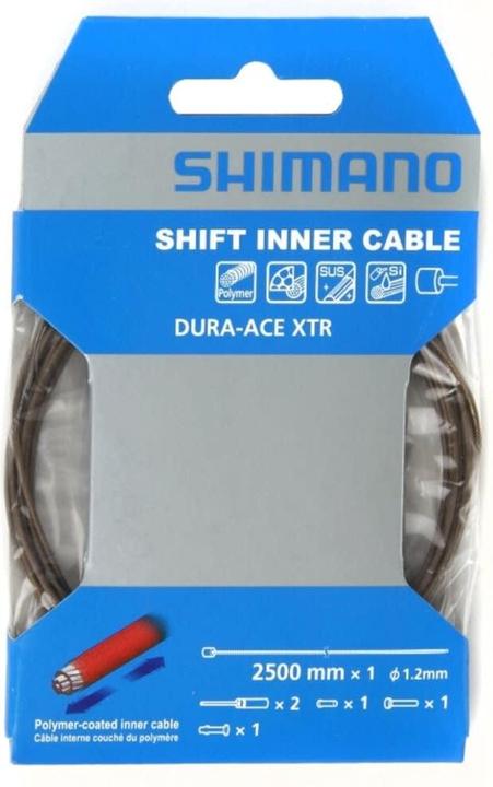 Actual product image Shimano shift cable shift cable MTB/Road polymer coated