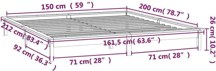 Image du produit vidaXL Bettgestell (150 x 200 cm)